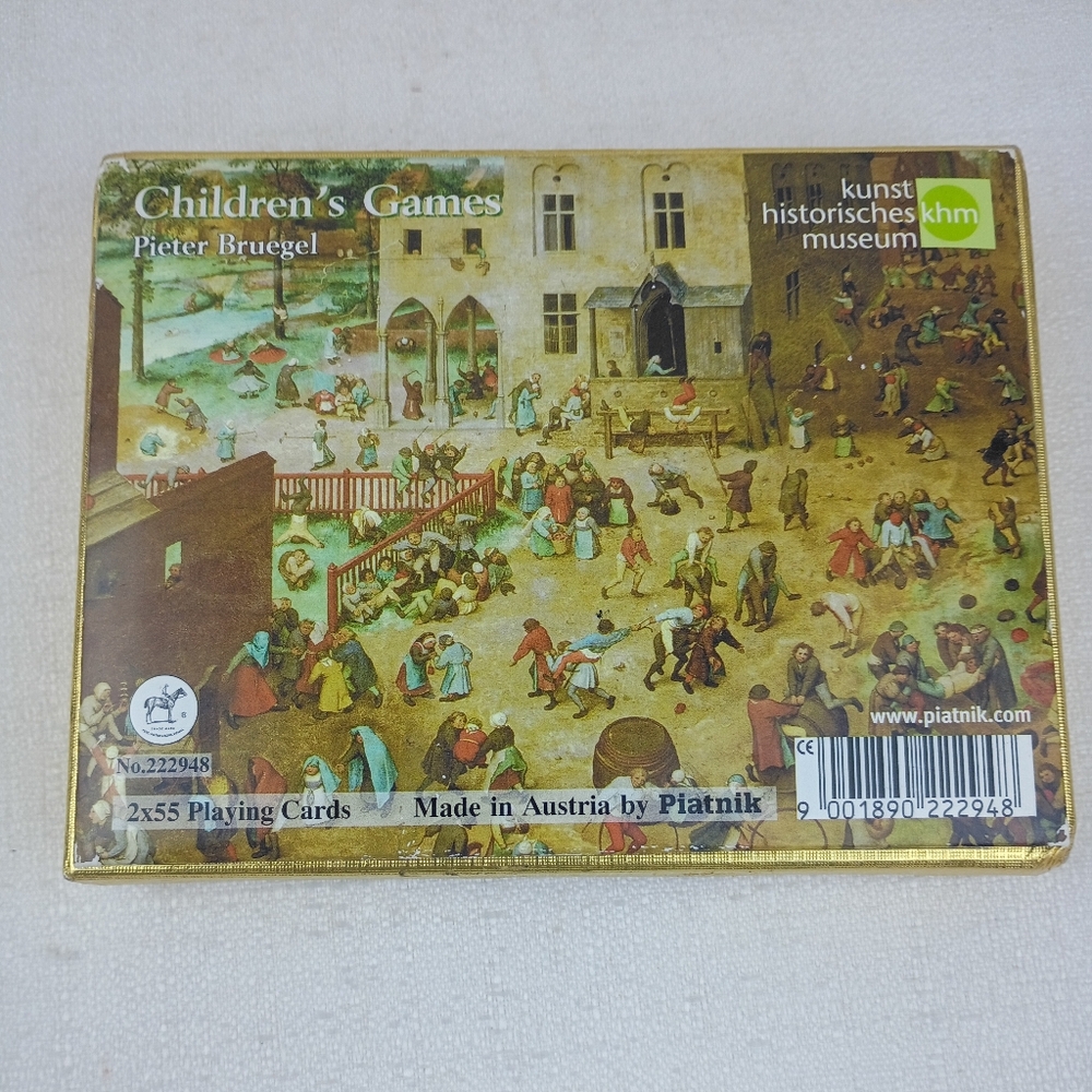 Vintage Piatnik Children's Games Pieter Brugel Cards Double Deck Complete
